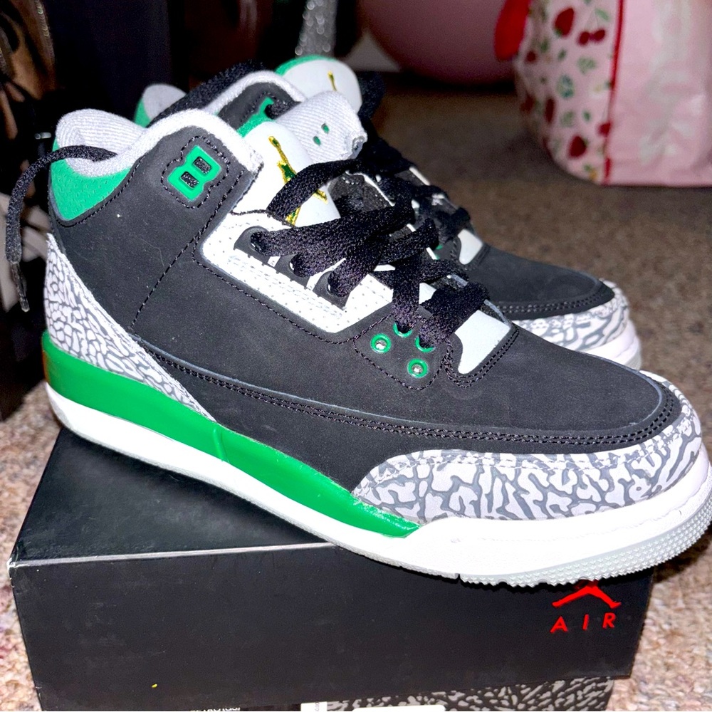 AJ 3 retro pine green